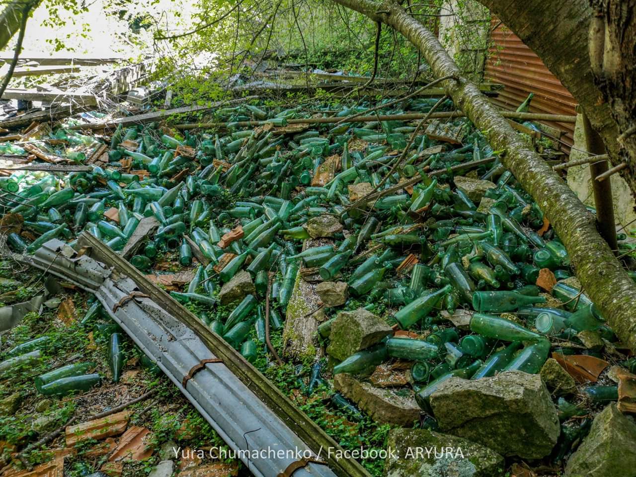 La Copelina, ruinas de la ex embotelladora de agua mineral