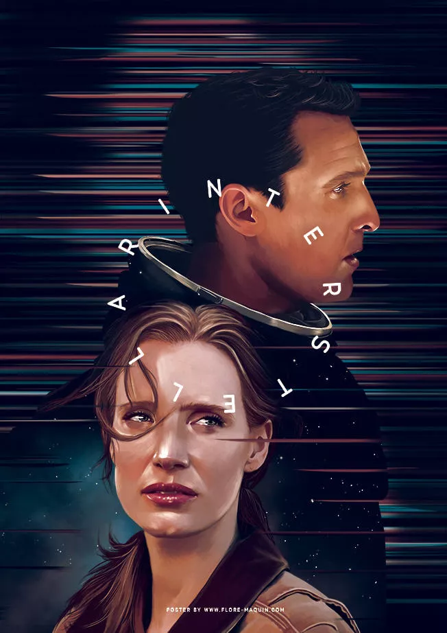 Flore-Maquin-movie-posters-illustration-interstellar-