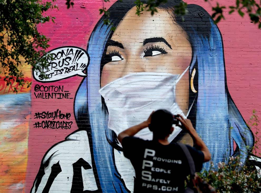 arte callejero sobre el Coronavirus