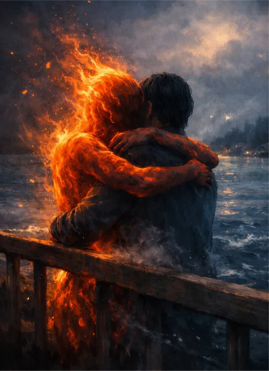 Agua y fuego : el abrazo que quema y ahoga-posdata press