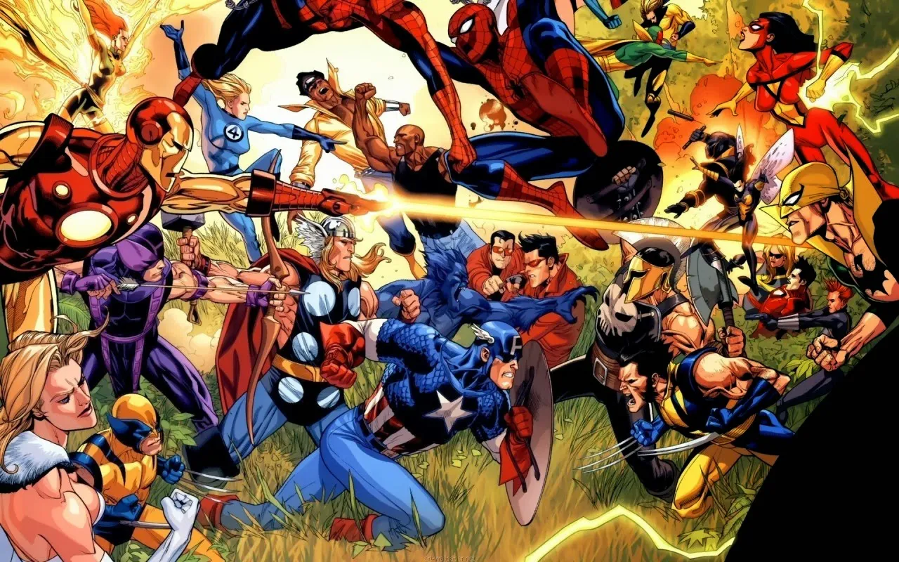 marvel caricaturas-spiderman-batalla-marvel