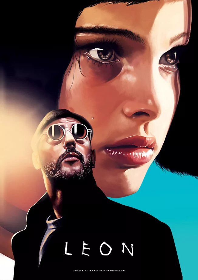 Flore-Maquin-movie-posters-illustration-leon-