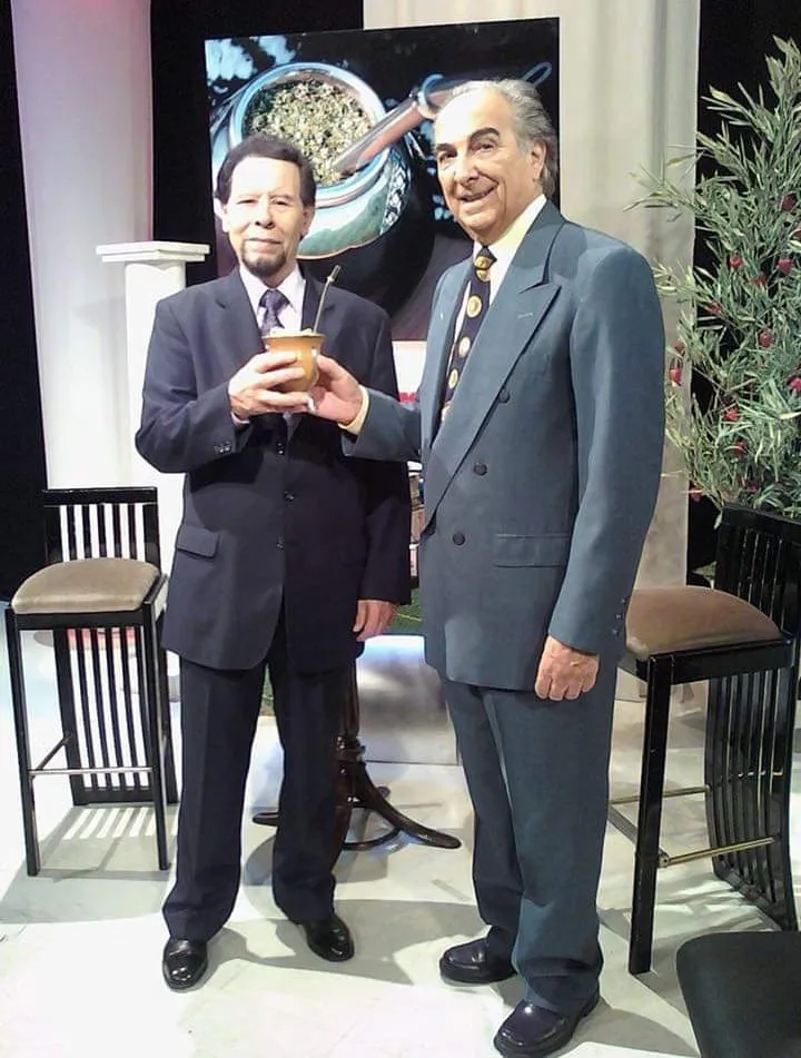 Aldo Monges junto a Julio Márbiz