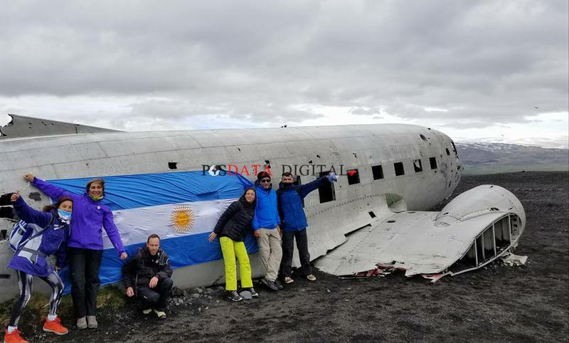 avión abandonado en una playa en Islandia Fotos: Hebert Coello