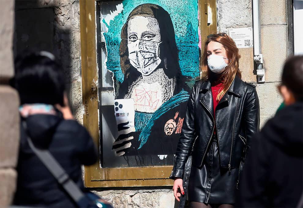arte callejero sobre el Coronavirus