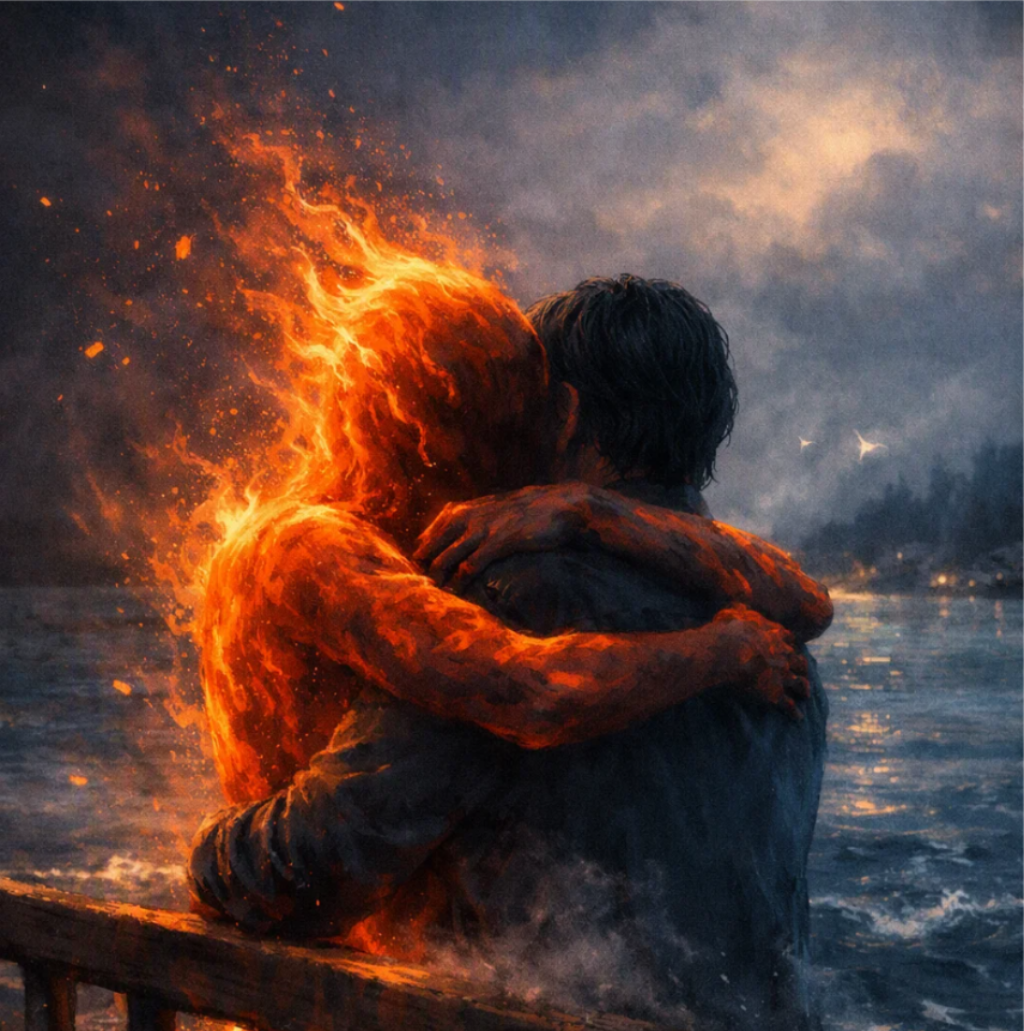 Agua y fuego : el abrazo que quema y ahoga-posdata press