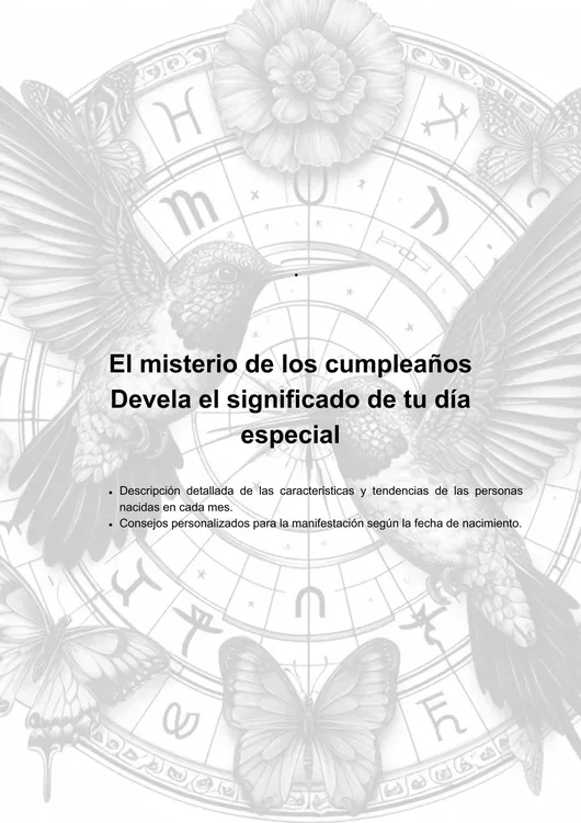 el misterio de tu día de cumpleaños-astro guía-posdata digital press