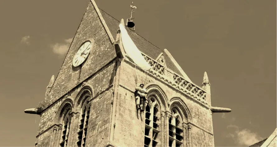 "Caída desde el Cielo: El Paracaidista Inmortal de Sainte-Mère-Église" posdata digital press