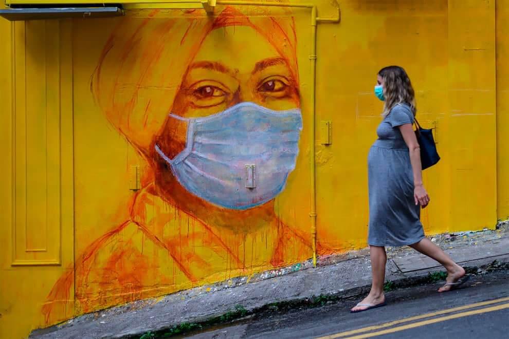 arte callejero sobre el Coronavirus